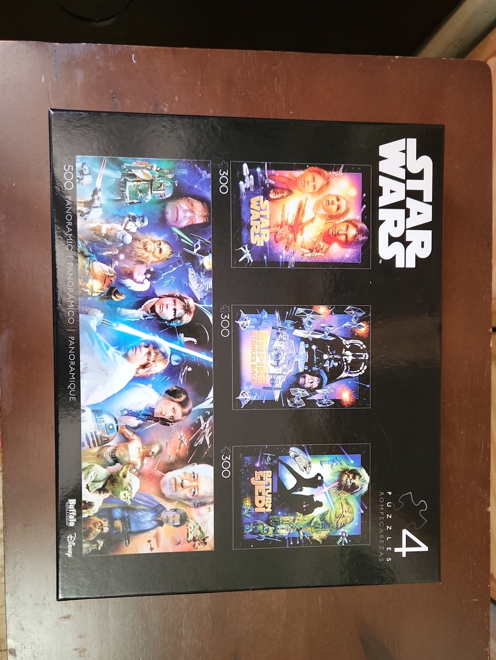 Star Wars Puzzle Box Set - Black with Multicolor Movie Art